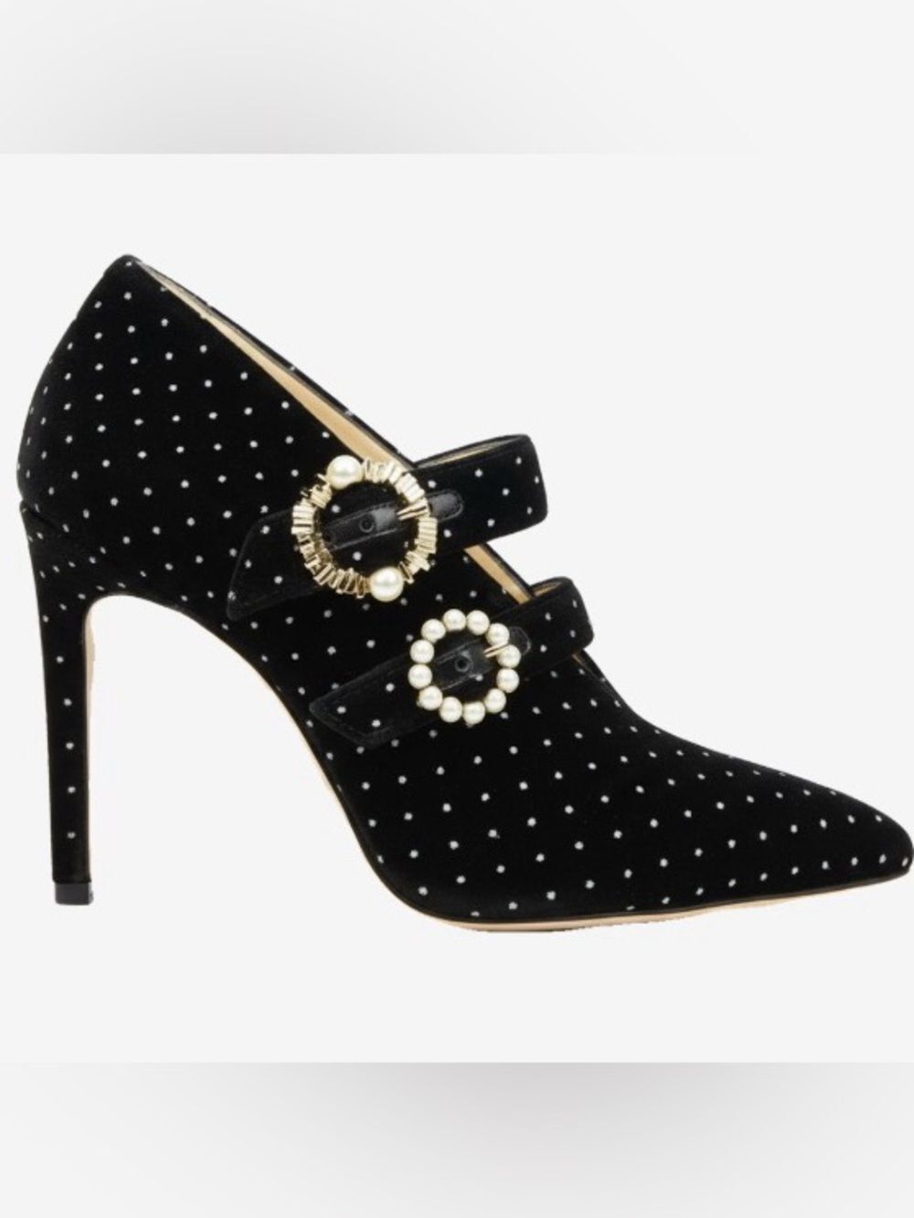 🛍️ JIMMY CHOO Authentic Larissa 100 Pearl & Crystal Ankle Boots with Packaging